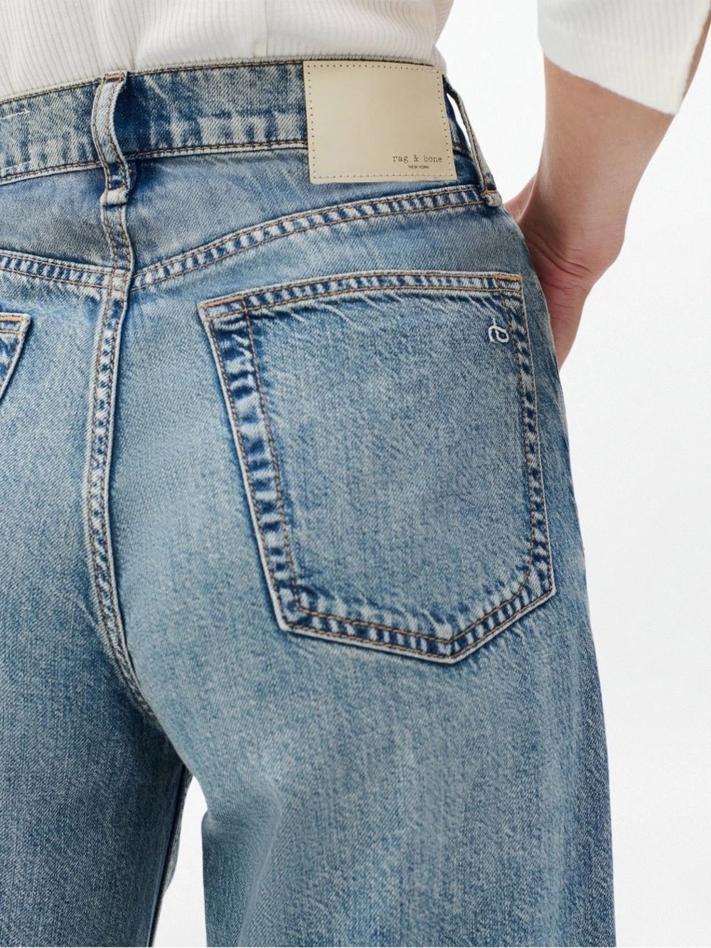 rb.Sofie Wide-Leg Light Blue Jeans - Picture 2 of 5